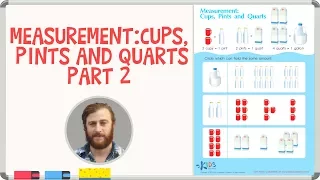 Measurement for Kids - Capacity: Cups, Pints and Quarts - part 2 | Kids Academy