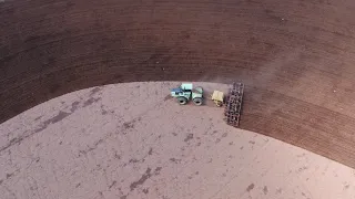 2019 Steiger Panther ploughing paddocks in drought after shower of rain - Dubbo Australia