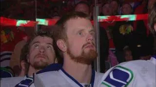 Canadian and American National Anthems - Game 5 - Canucks At Blackhawks - 05.09.10 - HD