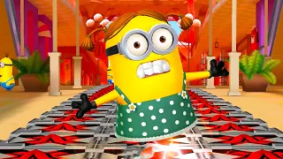 Girl Minion in lvl 840 - Gru's Rocket mission and Red Zones - Minion rush old version