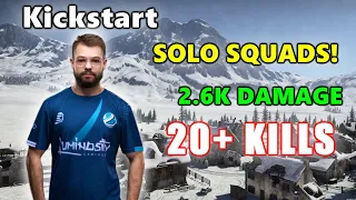 LG Kickstart - 20+ KILLS (2.6K Damage) - SOLO SQUADS! - PUBG