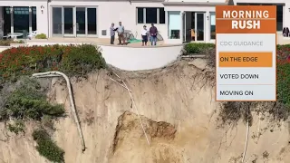 California landslide damage cliffside homes