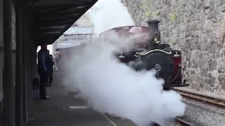 Merddin Emrys makes a steamy departure from Caernarfon