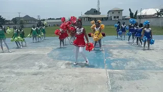 Cheerleaders of ABEC Day School, 2019 Inter-house Sports Meet