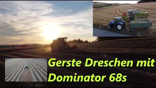 Gerste Dreschen mit Claas Dominator 68 s