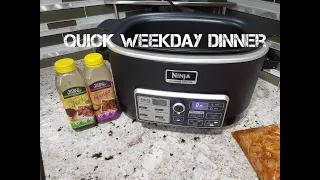 Quick n easy weekday dinner using the ninja cooking system