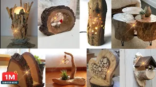 ¡Ideas con troncos viejos! que no te imaginas que podrías hacer +140 Decoraciónes▶️