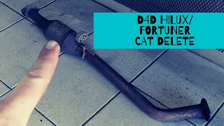 How to remove a catalytic converter from a d4d Fortuner/Hilux