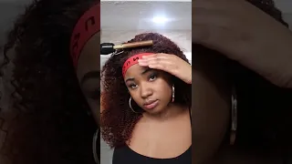 13x4 Reddish Brown Kinky Curly Wig Install | Unice Hair