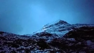 Snowdonia mountain  rescue helicopter, Crib Goch