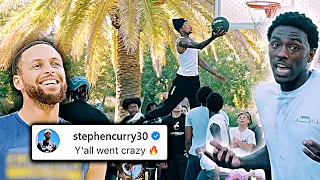 We Had Steph Curry LIT w/ This VIRAL Park Takeover!! Things GOT ABSOLUTELY NUTS!