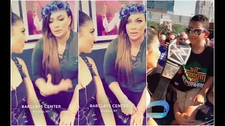 Nia Jax talking about Alexa Bliss vs Sasha Banks before SummerSlam