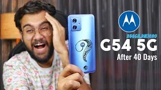 MOTO G54 5G Review After 40 Days | ₹15,000 - 256GB Best 5G Smartphone? 😱