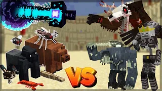 Minecraft: ALEX'S MOBS VS FISH'S UNDEAD RISING ! - BATALHA DE MOBS