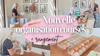 BIG RETOUR DE COURSES 300€ 🛒🥖| Nouvelle gestion des courses pour le mois • Rangement Organisation