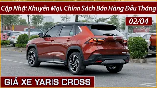 Giá xe Toyota Yaris Cross đầu tháng 04. Xe Yaris được trang bị tính năng an toàn nhất phân khúc.