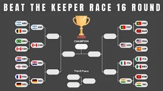 PART 2 | BEAT THE KEEPER MARBLE RACE - 16 COUNTRIES