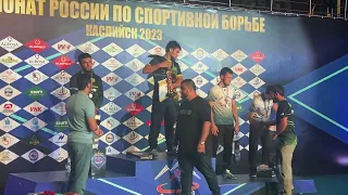 Награждение 65кг Чемпионат России 2023