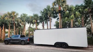 22+ Tundra Towing Big Enclosed Trailer 3 hours!