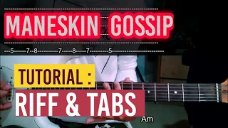 Måneskin GOSSIP - RIFF TABS & CHORDS  GUITAR TUTORIAL