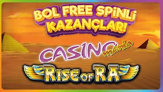 #EGT SLOT OYUNLARI CASINO MANIA VE RISE OF RA OYUNLARINDA BOL FREE SPİNLİ GÜZEL KAZANÇLAR #slot