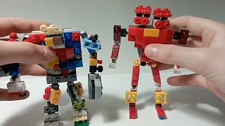 четыре робота из фильма живая сталь из Лего