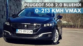 2017 Peugeot 508 2.0 BlueHDI 150 hp - 0-213 kmh ACCELERATION TEST