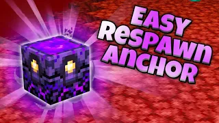 How to Make a RESPAWN ANCHOR in Minecraft (SUPER QUICK MINECRAFT TUTORIAL)