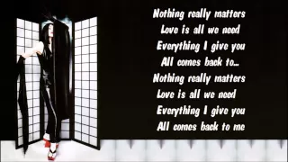 Madonna - Nothing Really Matters Karaoke / Instrumental with lyrics on screen