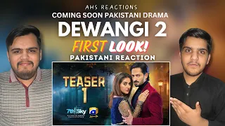 Pakistani Reaction On Dewangi 2 | Teaser 1To 4 | Ft. Danish Taimoor, Hiba Bukhari | AHS REACTIONS