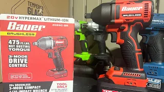 Harbor Freight's NEW Brushless Bauer 1/2” Impact Wrench 2022 Torque Test! and Unboxing!