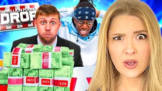 AMERICANS REACT TO SIDEMEN ONE MILLION POUND DROP