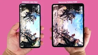 Honor V30 Pro vs Samsung Galaxy Fold - Speed Test, ANTUTU, Geekbench 5, Boot Up & Face Unlock!