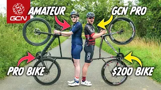 Amateur On A $10,000 Bike Vs GCN On A $200 Bike!