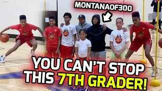 7TH GRADE Jamel "Magic Mel" Thomas Shows Out 1 v 1 In Front Of MONTANAOF300! Full Private Workout! 😤