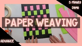 5 Minute Demo: Paper Weaving | Choice-Based Art Education