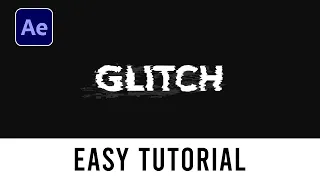 How to make Glitch Effect in After Effects | Easy Tutorial | Text Glitch After Effects
