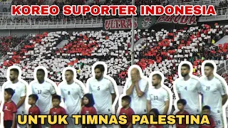 LUAR BIASA..!! Sambutan Suporter Indonesia Untuk Timnas Palestina di Stadion GBT Surabaya