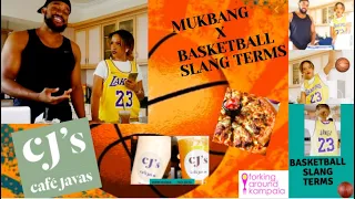 CAFE JAVAS MUKBANG X BASKETBALL SLANG TERM CHALLENGE!