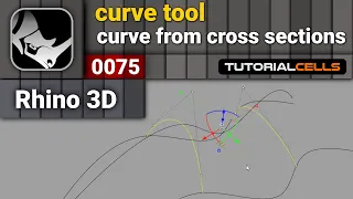 0075. curve from cross section profiles in rhino