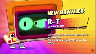 NEW BRAWLER R-T GAMEPLAY - Brawl Stars Season 17 #mysteryatthehub Update