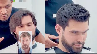 Cómo hacer corte de pelo a máquina y tijera para hombre #tutorial #hairstyle #barber #moderno