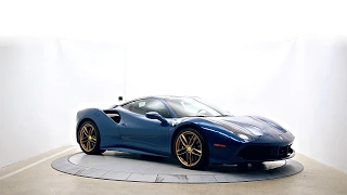 Ferrari 488 GTB abu dhabi blue