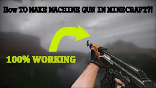 How To MAKE A Machine Gun In MINECRAFT! (NO MODS/ADDONS)