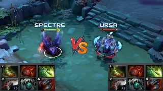 Dota 2 | Spectre vs Ursa lvl 30 | Same Full Items