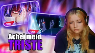 NÃO OTAKU reage aos RAPS DO SASUKE do 7 MINUTOZ