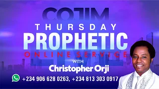 COJIM LIVE THURSDAY ONLINE SERVICE  WITH CHRISTOPHER ORJI 18TH MARCH 2021