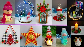 12 Easy Christmas Decoration idea with Simple materials | DIY Affordable Christmas craft idea🎄291