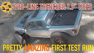 Pro-line Trenchers 1.9" Crawler Tires | How Good Is It First Time Out? (#Short)