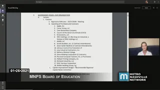 01/26/21 MNPS Board of Education